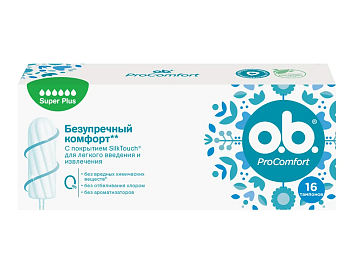 o.b. ProComfort Super plus, тампоны, 16 шт.