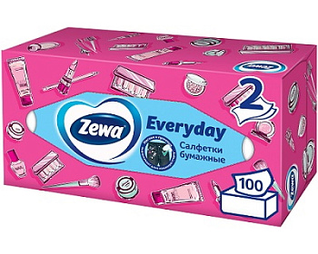 Зева Эвридей, салфетки бумажные, 100 шт.