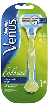 Gillette Venus Embrace станок + кассеты 2 шт., 1 шт.