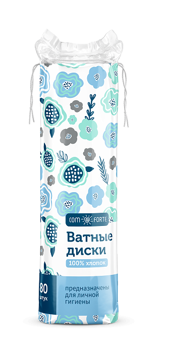 Ватные диски ComForte, 80 шт.