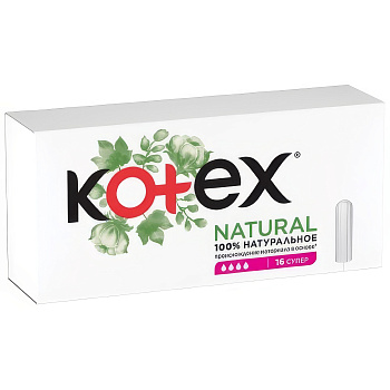 Тампоны Kotex Natural Super, 16 шт.
