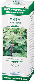 Мята перечная, масло эфирное, 10 мл
