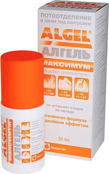 Алгель Максимум, дезодорант-антиперспирант, 50 мл