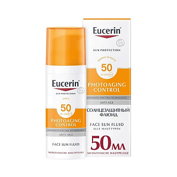 Эуцерин Фотоэйджин Контрол, флюид для лица солнцезащитный SPF50, 50 мл
