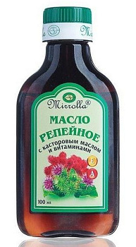 Репейное масло с касторовым маслом и витаминами, 100 мл