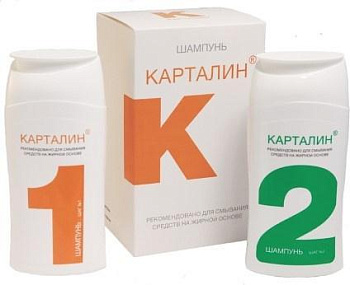 Карталин, шампунь Шаг №1/Шаг №2,  флакон 150 мл