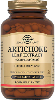 Солгар Экстракт листьев артишока, капсулы, 60 шт.