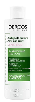 Vichy Dercos шампунь против перхоти для чувствительной кожи головы 200 мл