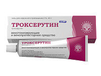 Фото Троксерутин, гель 2% (Зеленая Дубрава), 40 г Фото Троксерутин, гель 2% (Зеленая Дубрава), 40 г