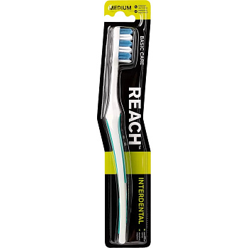 Reach interdental, зубная щетка средняя