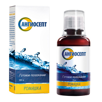 Ангиосепт полоскание для полости рта ромашка 200мл