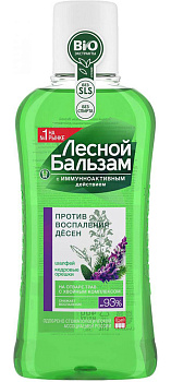 Лесной бальзам, ополаскиватель для полости рта с маслом кедровых орешков и экстрактом шалфея, 400 мл