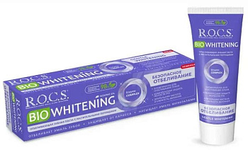 Rocs BIOWhitening Безопасное Отбеливание, зубная паста, 94 г