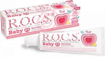 Rocs Baby Нежный Уход, зубная паста (яблоко), 45 г