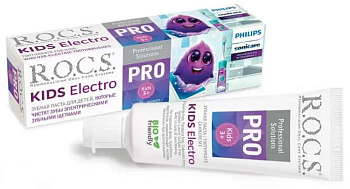 Rocs PRO Kids Electro, зубная паста для детей, 45 г