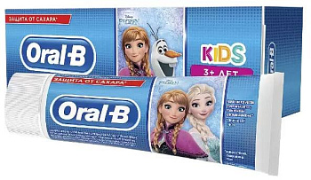ORAL-B Kids Холодное Сердце/Тачки, зубная паста для детей (легкий вкус), 75 мл