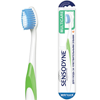 Зубная щетка Sensodyne Комплексная Защита для чувствительных зубов для деликатной чистки, Мягкая, в ассортименте