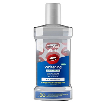 Global White, ополаскиватель для полости рта отбеливающий, 300 мл