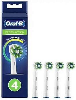 Oral-B CrossAction, насадка для электрической зубной щетки, 4 шт.