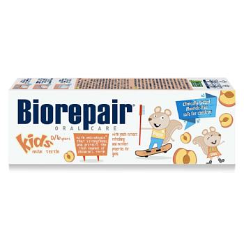 Biorepair Kids, зубная паста детская 0-6 лет (персик) 50 мл