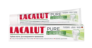 Lacalut Pure Herbal зубная паста 75 мл