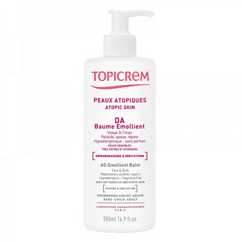 Topicrem AD, бальзам липидовосстанавливающий для атопичной кожи 500 мл
