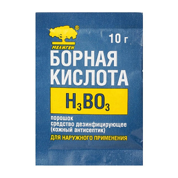 Борная кислота (кожный антисептик), 10 г