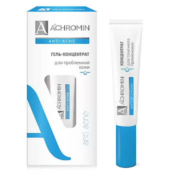 Ахромин, гель-концентрат для отбеливания пигментных пятен, 15 мл.