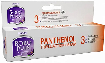 Боро Плюс крем тройного действия (Пантенол) 35 мл х1
