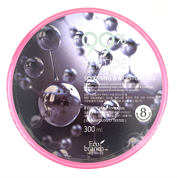 Eco Branch, гель для лица и тела успокаивающий и увлажняющий с пептидами, 300 мл