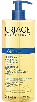 Uriage Xemose масло очищающее успокаивающее, флакон-помпа 500 мл, 1 шт.