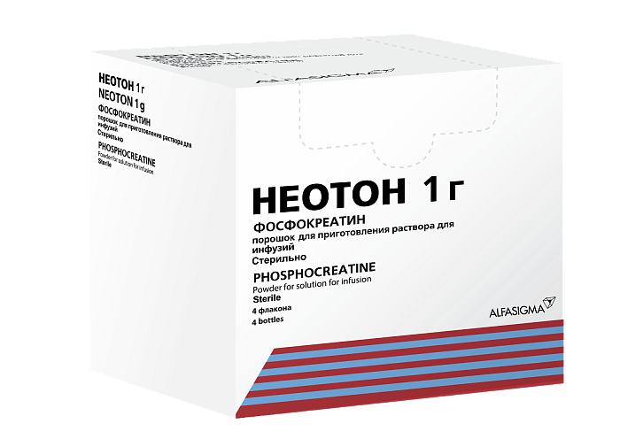 Неотон, порошок для приготовления раствора для инфузий 1 г, 4 шт. 