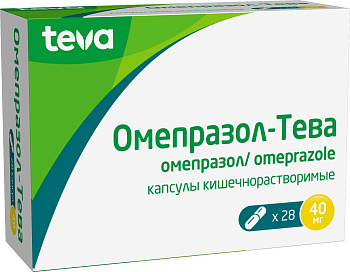Омепразол-Тева, капсулы 40 мг, 28 шт. 