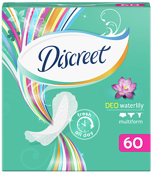 Discreet Мультиформа Део Водная лилия трио, прокладки, 60 шт.