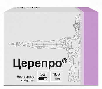 Церепро, капсулы 400 мг, 56 шт. 