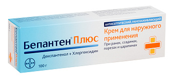 Бепантен плюс, крем 5%+0.5% 100 г, 1 шт. 