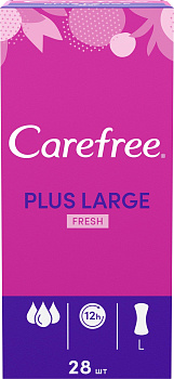 Салфетки Carefree Large plus Fresh ароматизированные, 20 шт.