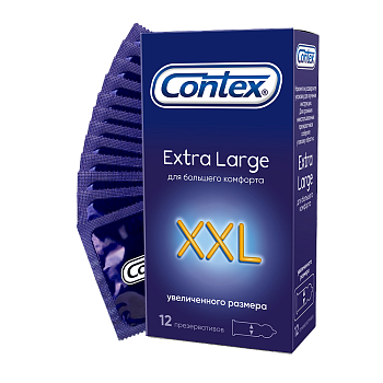 Презервативы Contex Extra Large, 12 шт.