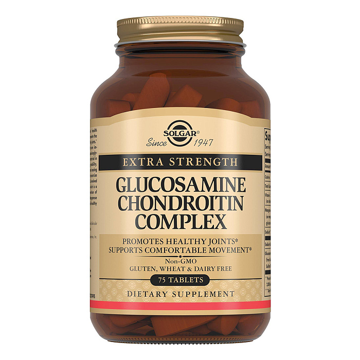 Солгар Глюкозамин-Хондроитин плюс, таблетки, 75 шт.