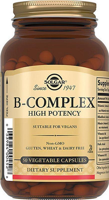 Солгар В-комплекс, капсулы 330 мг, 50 шт.