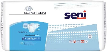 Seni Super, подгузники для взрослых (M), 30 шт.