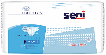 Seni Super, подгузники для взрослых (L), 30 шт.