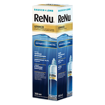 ReNu Advanced, раствор для контактных линз (с контейнером), 360 мл (арт. 291522)
