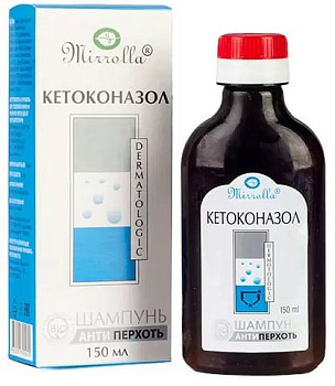 Мирролла, шампунь от перхоти с кетоконазолом 2%, 150 мл
