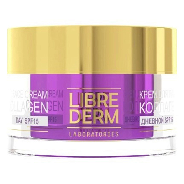 Либридерм Дневной крем Коллаген SPF15 для восстановления сияния и ровного цвета кожи, 50 мл