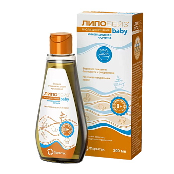 Липобейз Беби масло детское для купания 200 мл, 1 шт.