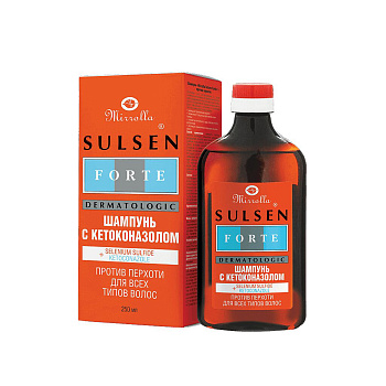 Mirrolla Сульсен форте, шампунь против перхоти с кетоконазолом 250 мл, 1 шт.