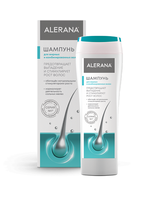 Алерана, шампунь для жирных и комбинированных волос, 250 мл