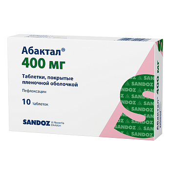 Абактал, таблетки покрыт. плен. об. 400 мг, 10 шт. 