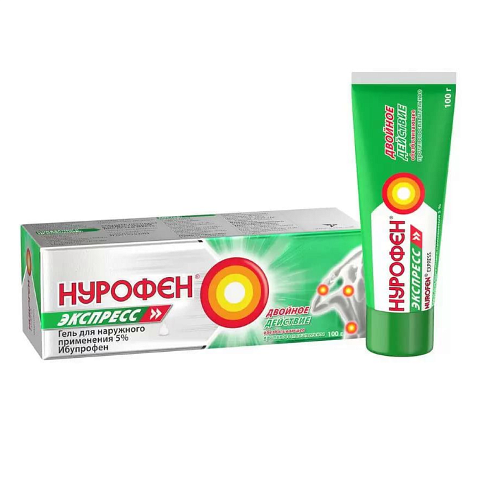 Нурофен Экспресс, гель 5%, 100 г 